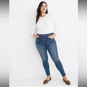 Madewell 10” High-Rise Skinny Jeans Stretch, Womens 31